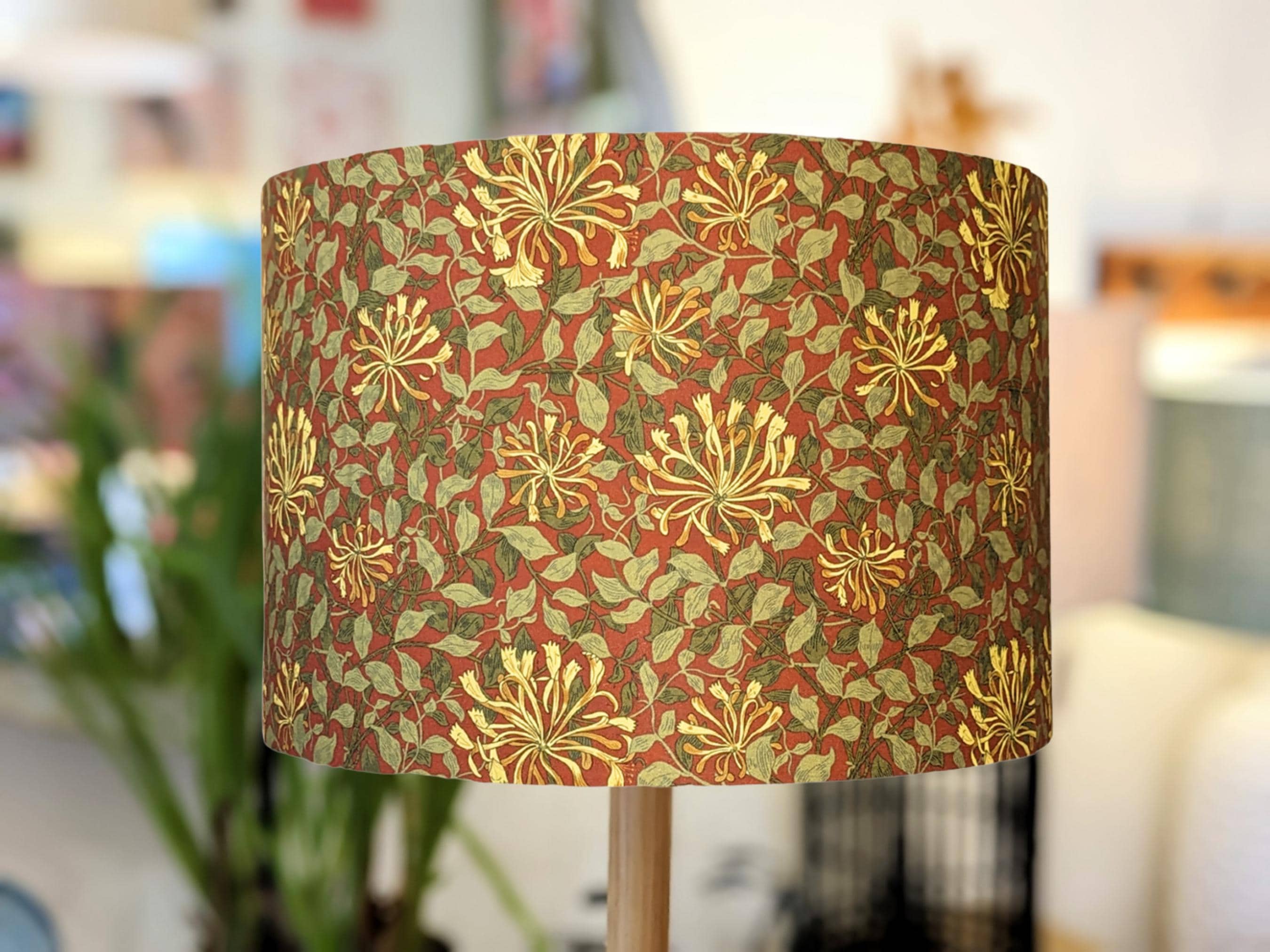 Honeysuckle William Morris Lampshade, William Morris design, Lamp shades floor lamp, Table lamp shade, Ceiling lamp, Home Decor