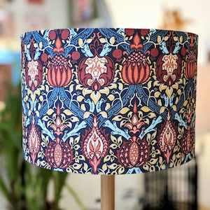William Morris Granada Indigo Lampshade, William Morris, Lampshades Made In Australia, Lamp shades floor lamp, Table lamp shade