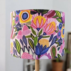 Bright Native lampshade, table lamp shade, bedside table lamp shades, Australian made, Australian flora, lampshades, Ceiling lamp, Handmade image 6