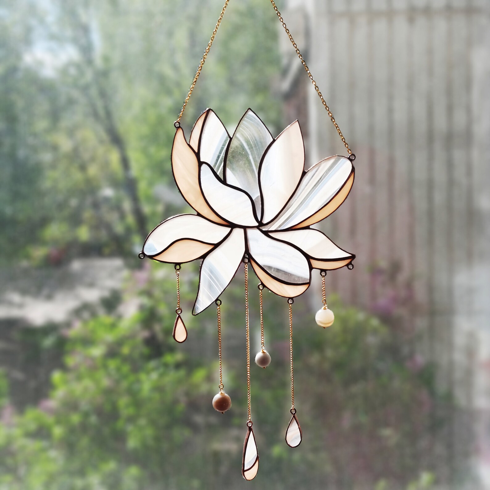 PDF PATTERN Stained glass lotus suncatcher pattern Stained Etsy