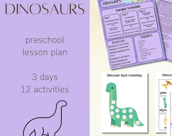 Dinosaurs Preschool Lesson Home Learning Resource Dinosaurs Preschool Guide Preschool Activities Toddler Activities