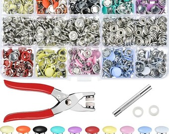 Mixed Models Snap Button Press Stud Kit Assortment Kit For Belts Shoes Jacket