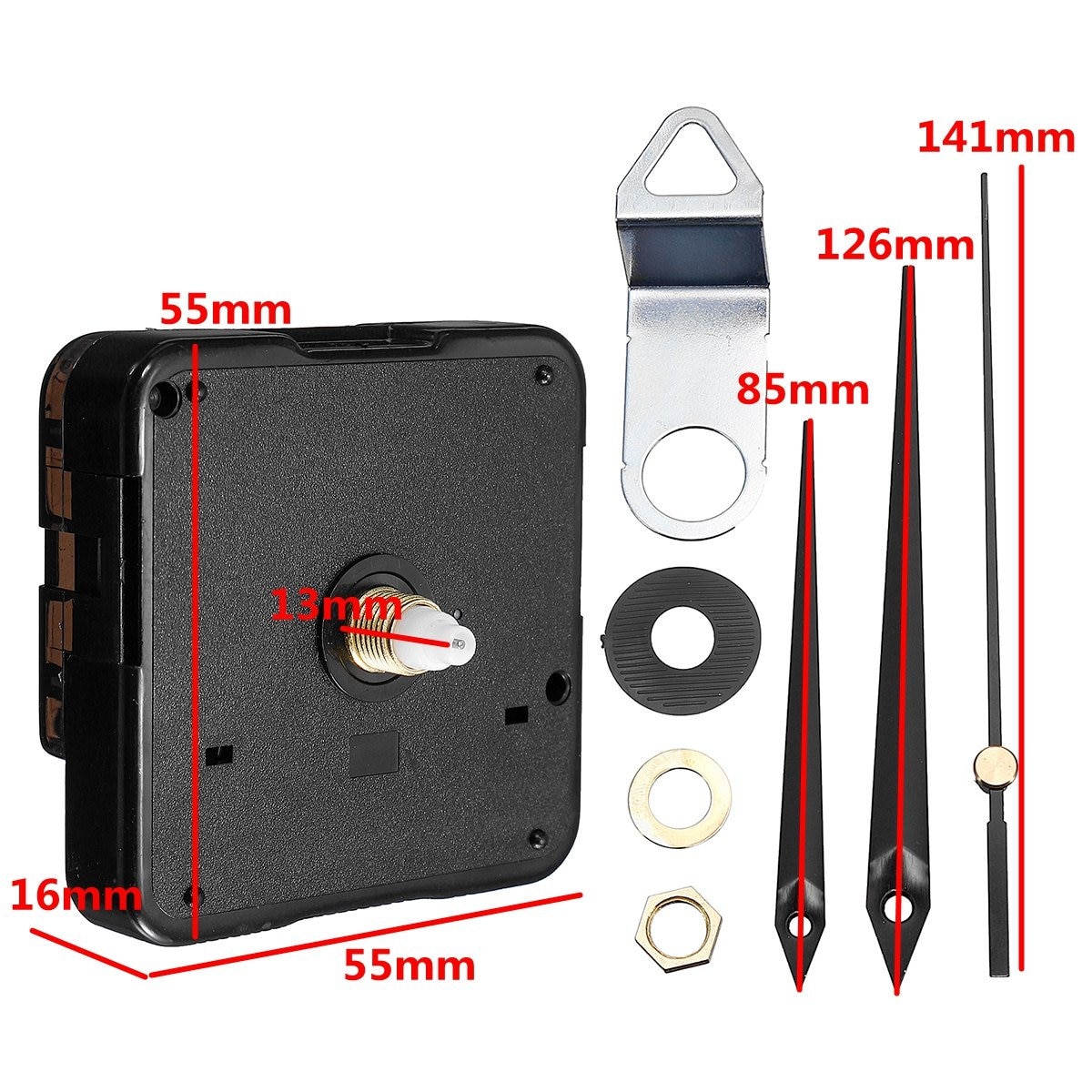 Quartz clock movement 13mm Quartz Silent Wall Clock Movement Etsy