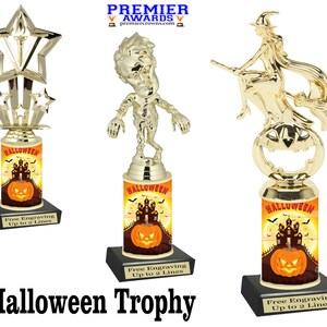 Halloween  trophy.  Great for costume contests, pumpkin carving contests, office parties, and more.