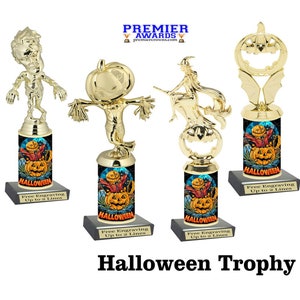Halloween  trophy.  Great for costume contests, pumpkin carving contests, office parties, and more.