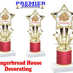 Gingerbread House Decorating.  Glitter Column.  Great for your Holiday events, contests and more