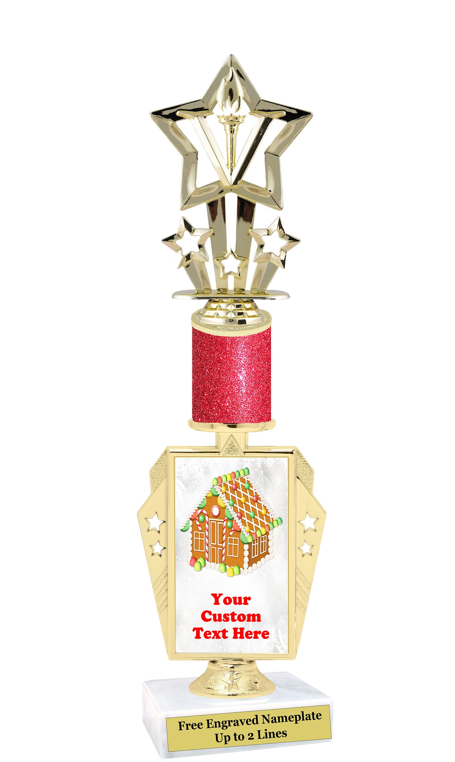 Custom Gingerbread House Trophy. Great trophy for your | Etsy