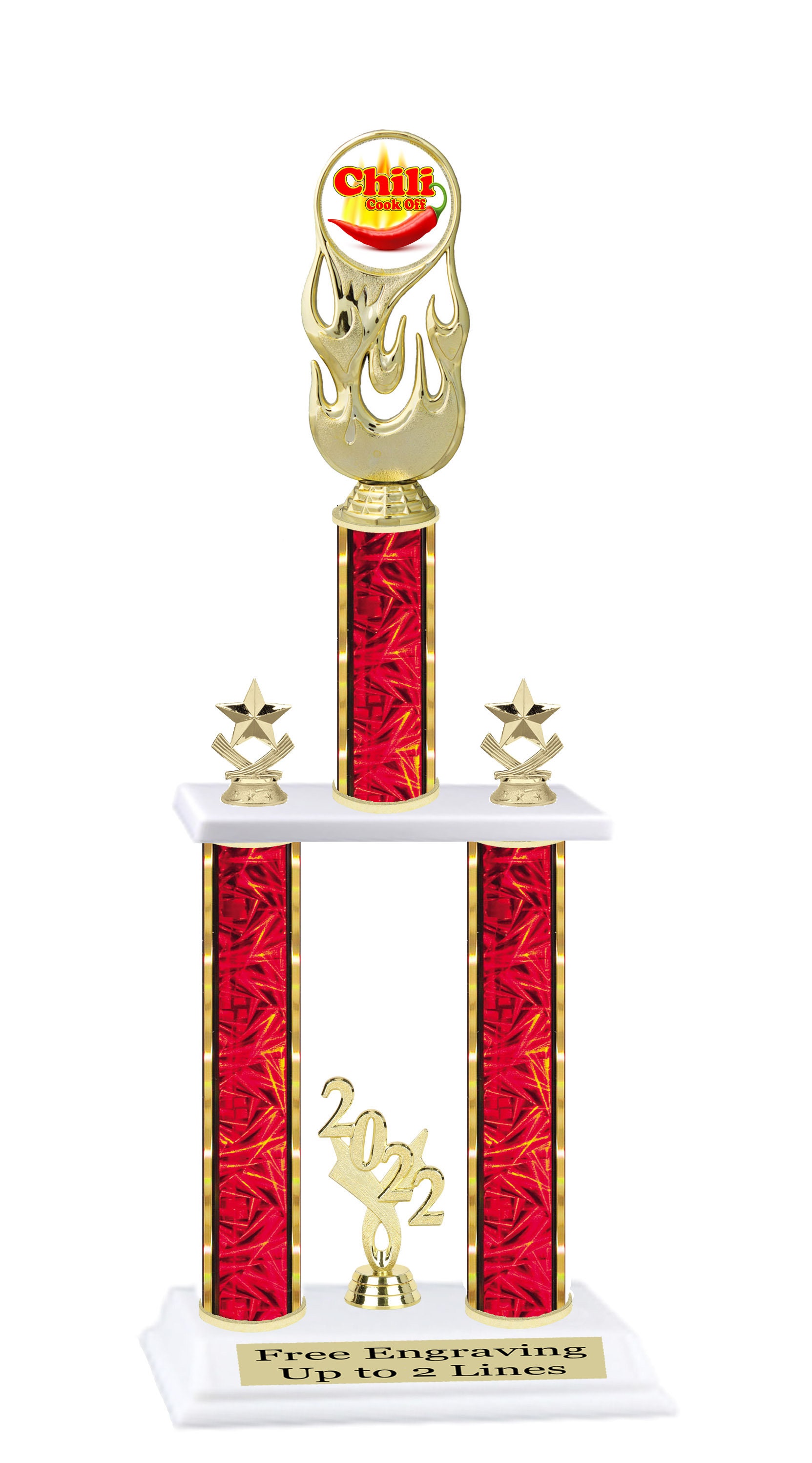 Chili Themed 2-column Trophy With Choice of Column. Available in 3 ...
