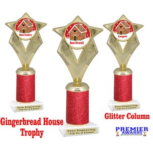 Gingerbread House Decorating.   Glitter Column.  Great for your Holiday events, contests and Gingerbread contests