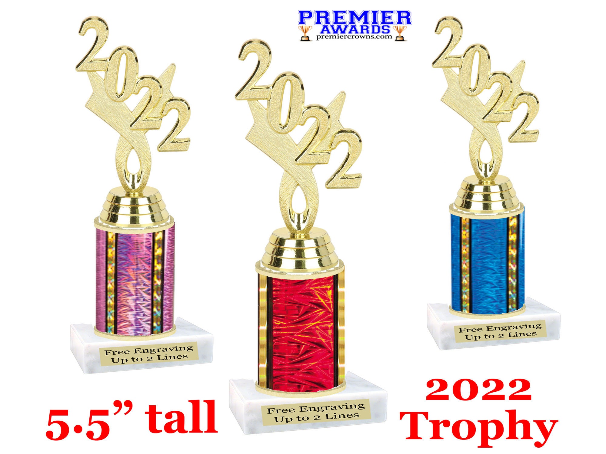 Wooden Plaque Trophy in 3 Sizes,Free Engraving up to 30 Letters Choose Centre 