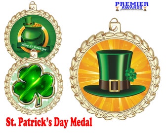 St. Patrick's Day Medal. Great for your St. Patrick's Day themed events, pageants, competitions and more