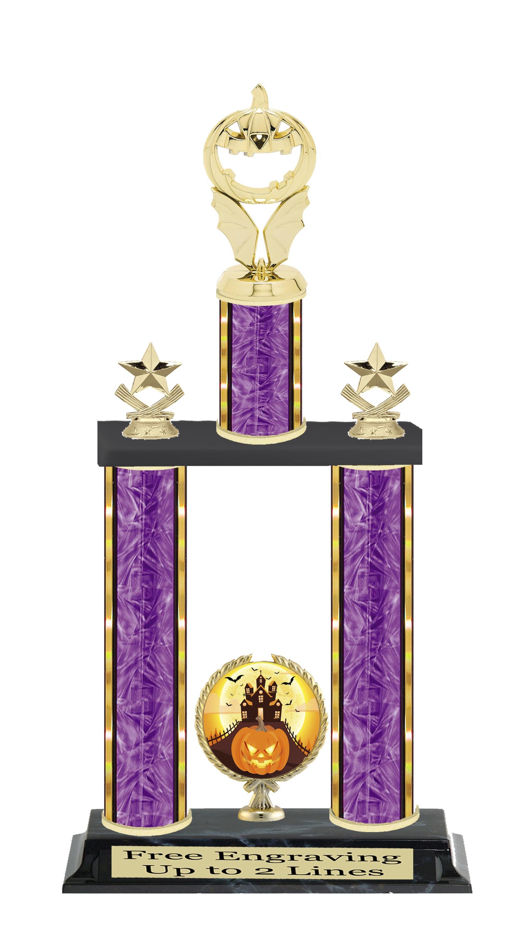 Halloween Themed 2-column Trophy. Available in 3 Trophy Heights ...