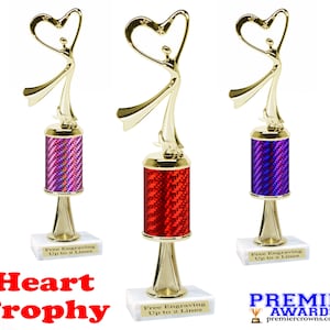 Heart Trophy. Great trophy for any event, competition, party, pageant and more!  Every sweetheart in your life will love this trophy.