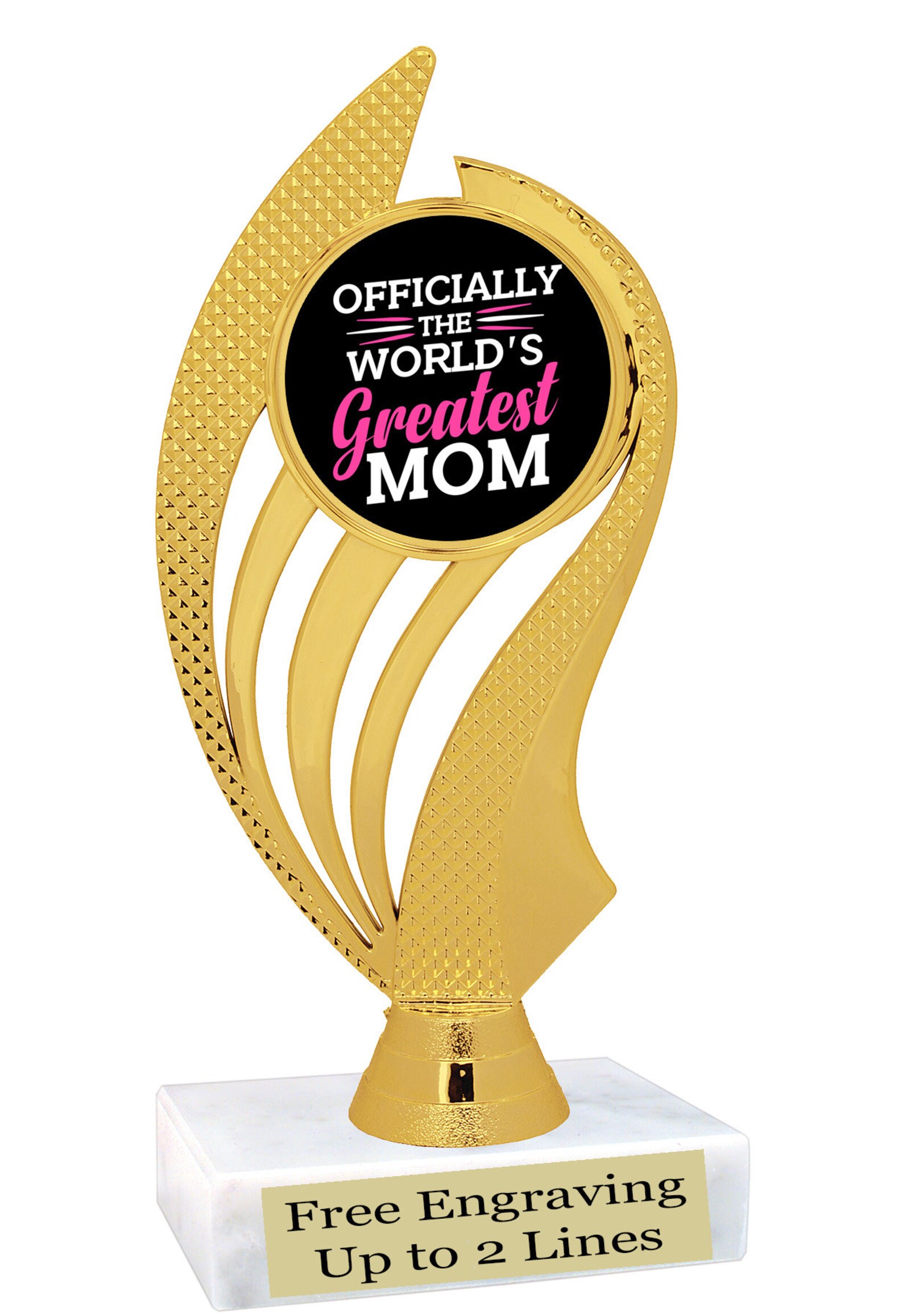 Super Mom Best Mom Theme Trophy. 6 Tall Trophy With Etsy