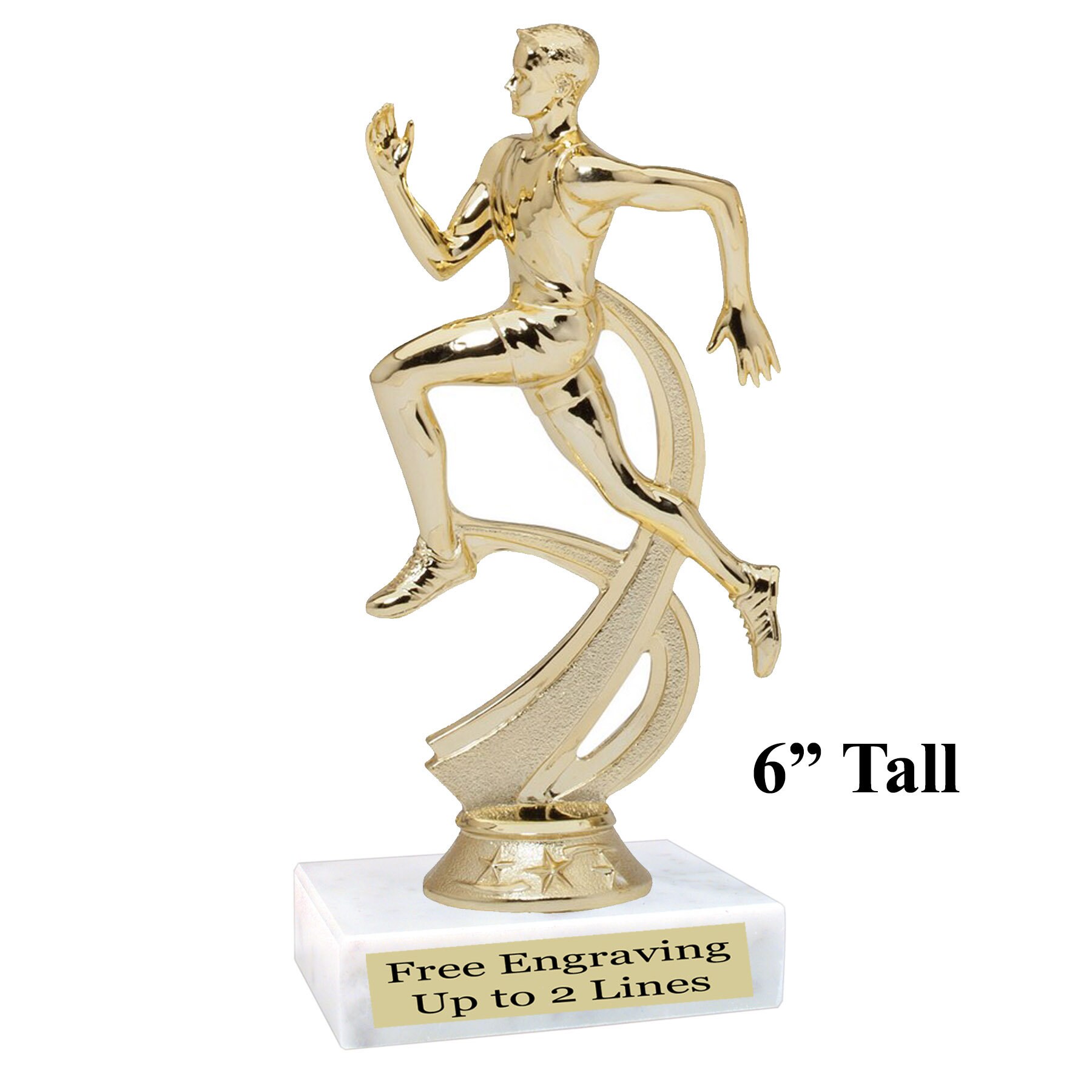 Runing Trophy Male or Female Runner Trophy. Great for Your Marathons, Track Meets, or ...