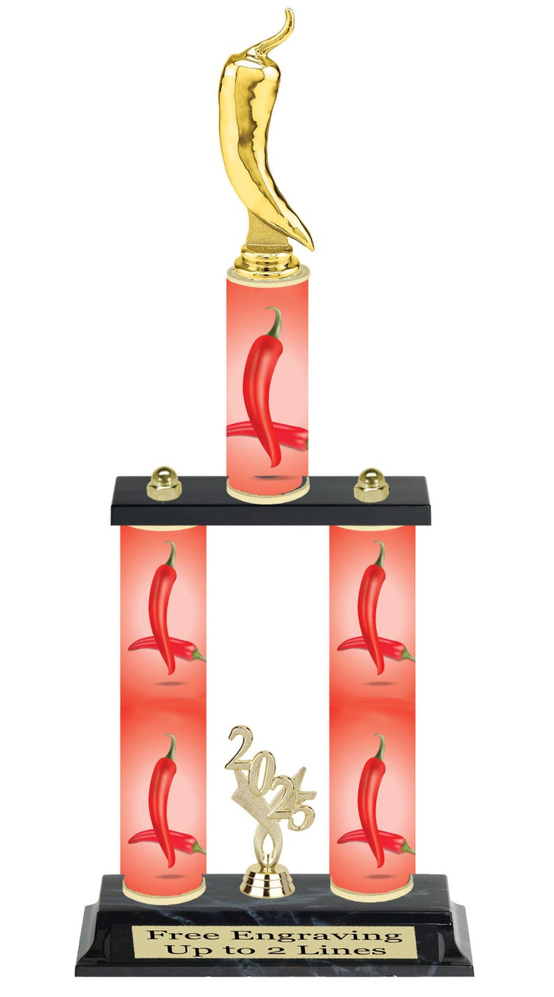 Chili Themed 2-column Trophy. A Special Award for That Special Event ...