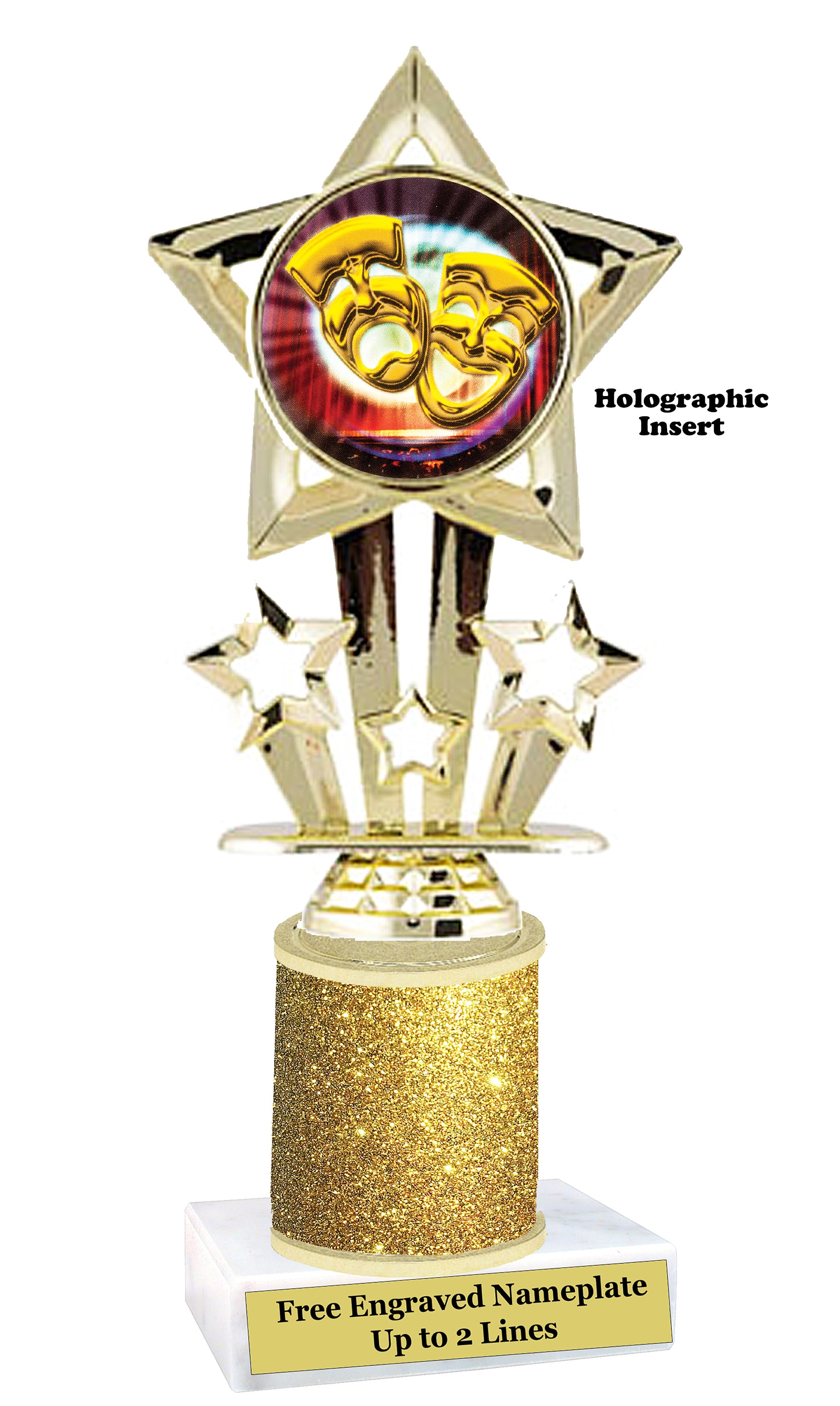 Drama Theme Trophy. Great Award for Schools, Contests, Competitions ...