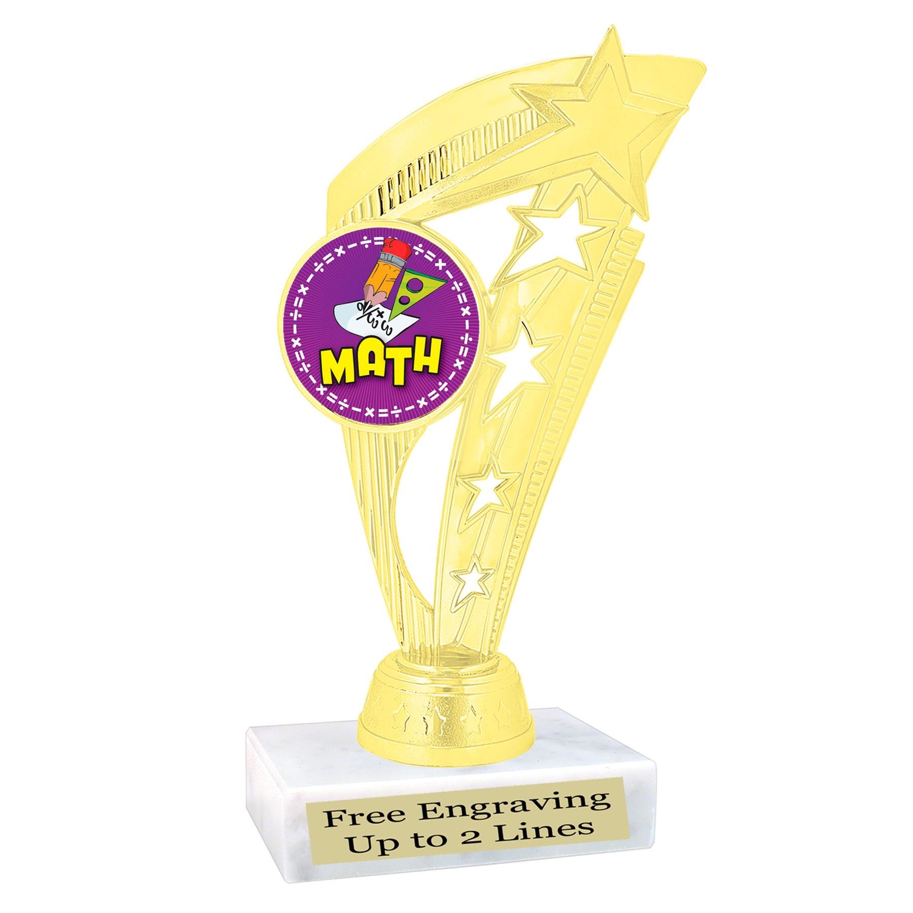 Extra Math Trophy Math Trophy for Your Outstanding Students. 7.5