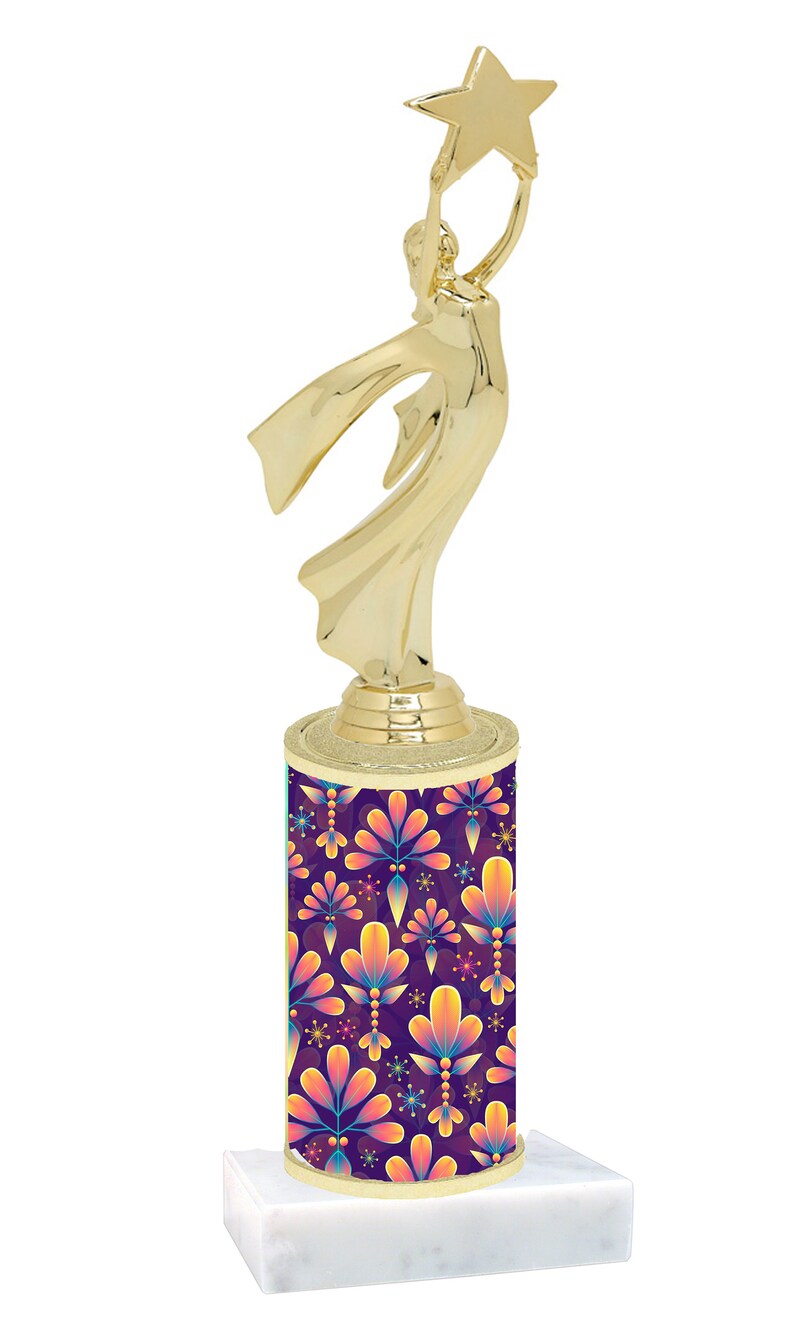 Abstract Design Trophy With Choice of Figure. Numerous Trophy Heights ...
