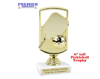 Pickleball trophy.  Great award for sports leagues, recreational departments, schools, and more.