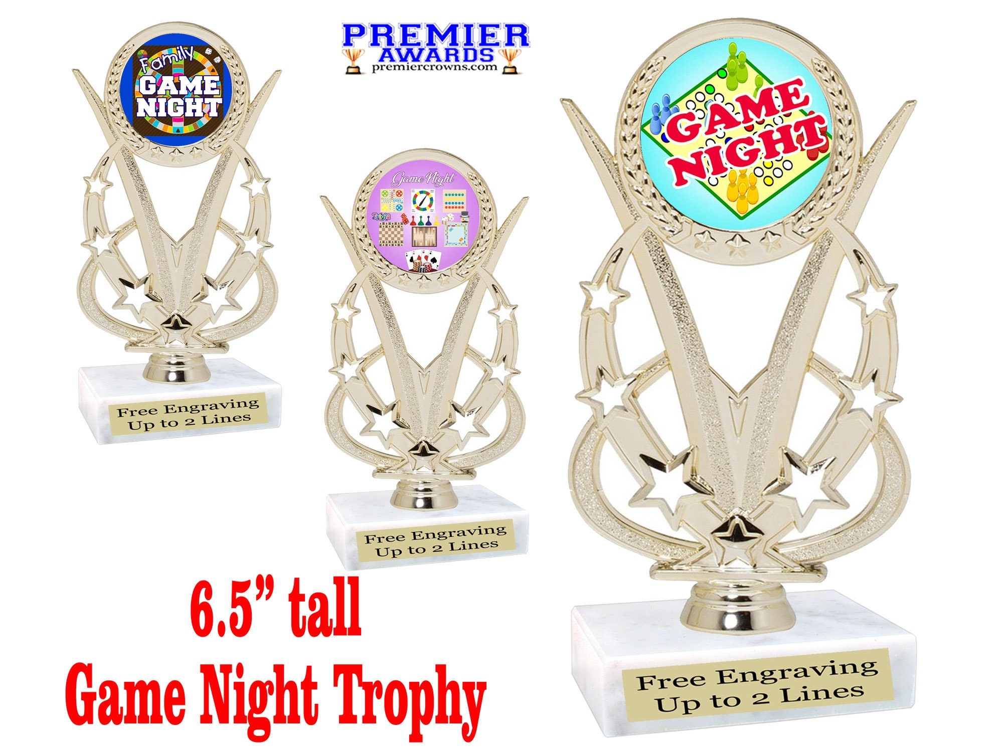 game night trophy