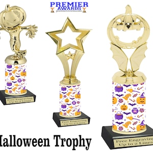 Halloween  trophy.  Great for costume contests, pumpkin carving contests, office parties, and more.
