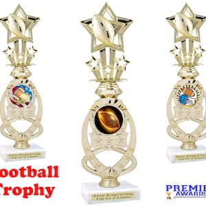 Football trophy  13&quot; Tall. Great trophy for your team, tournaments, family games, and recreation departments