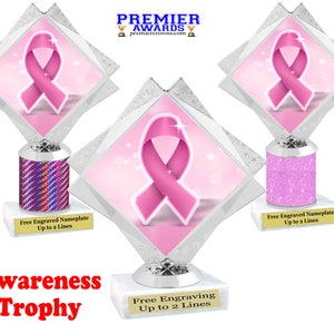 Awareness theme Trophy.   Great trophy for any event, competition, party, parade, pageant and more!