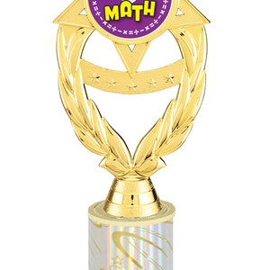 Math Theme Trophy. Great Award for Schools, Contests, Competitions ...