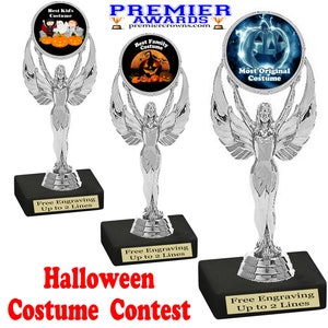 Halloween Costume Contest trophy.  Choice of 9 awards from Scariest to Cutest Baby!  6&#39; tall.  (6010