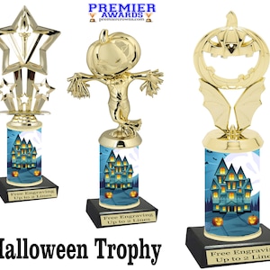 Halloween  trophy.  Great for costume contests, pumpkin carving contests, office parties, and more.