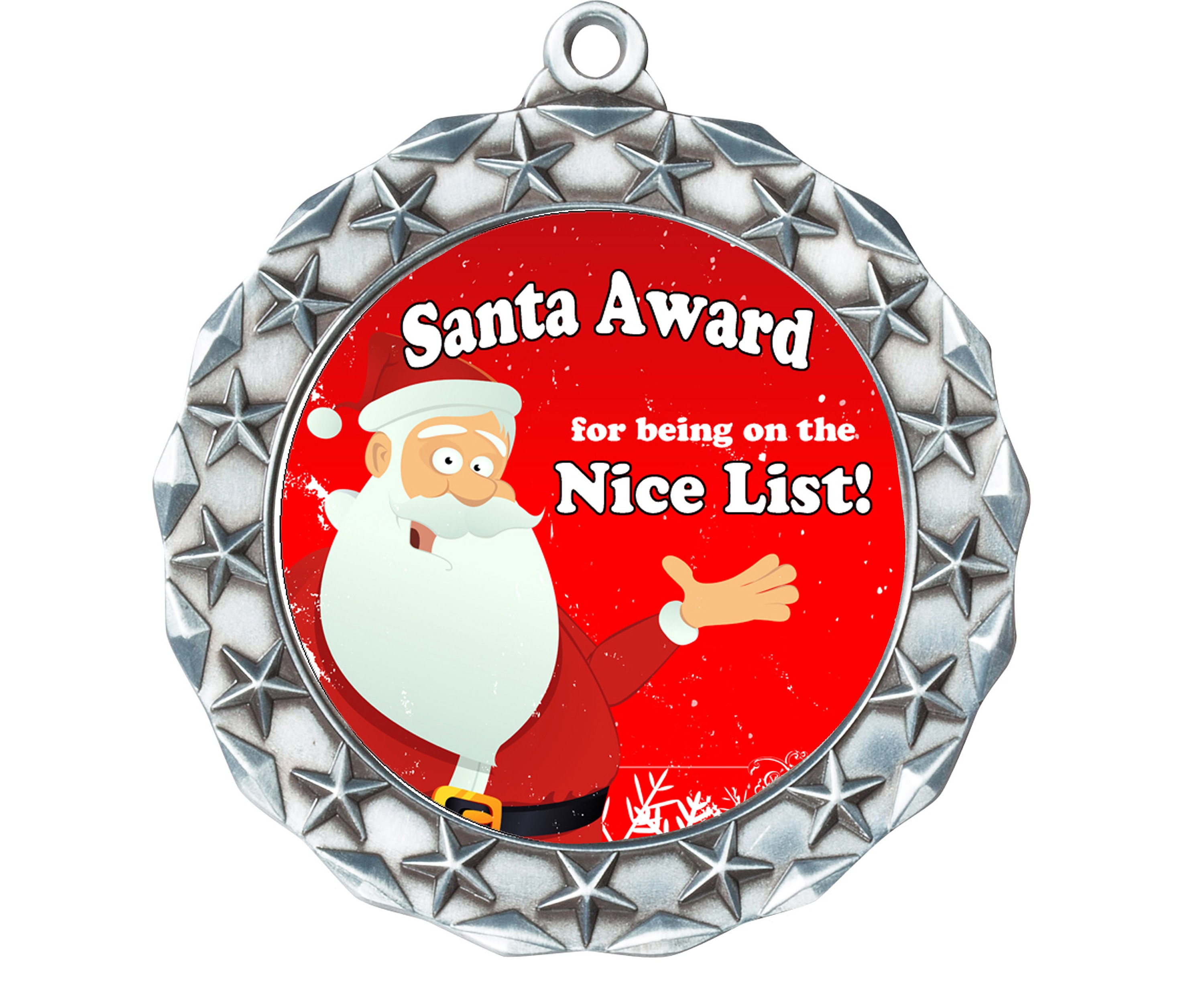 Santa de Noël médaille trophée & Ribbon Award de Noël Stocking Filler trophées 