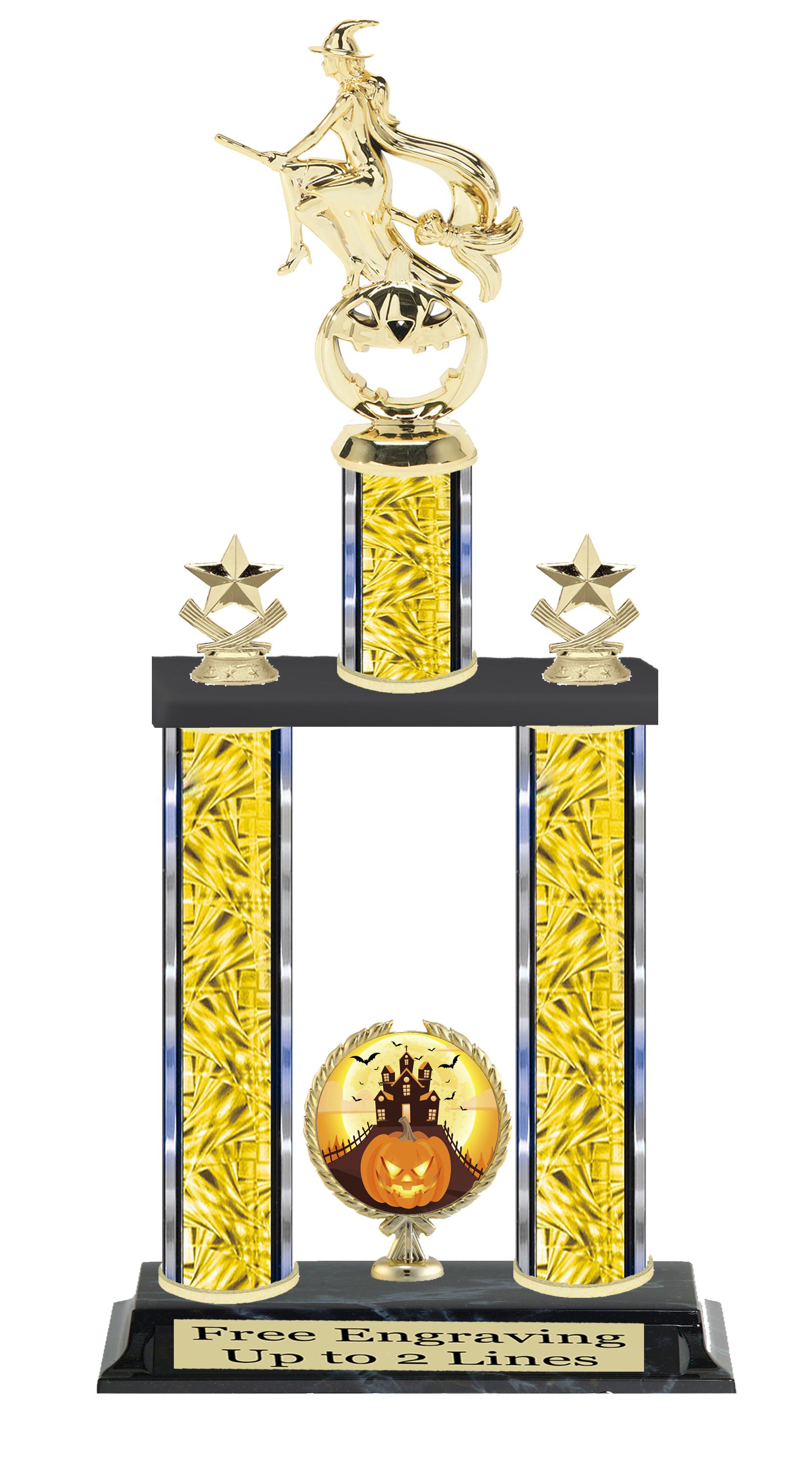 Halloween Themed 2-column Trophy. Available in 3 Trophy Heights ...
