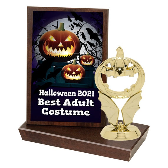 Crown Awards Trofeo personalizado de Halloween, 7.25 Copa de oro Halloween  calabaza fantasma trofeos con grabado personalizado gratis Prime