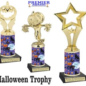 Halloween  trophy.  Great for costume contests, pumpkin carving contests, office parties, and more.