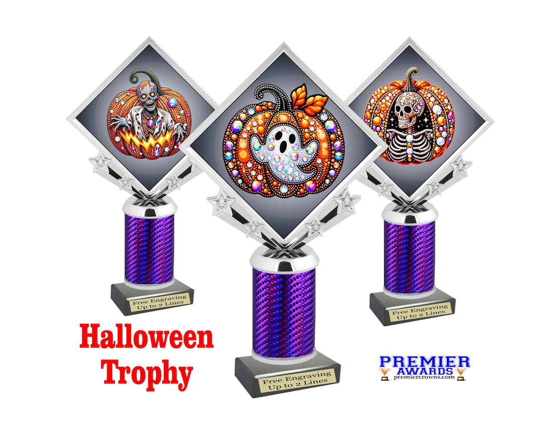 Halloween Trophy. Choice of 9 Designs. Great for Costume Contests ...
