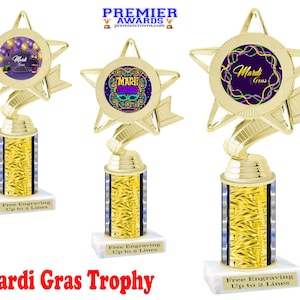 Mardi Gras Trophy. Great trophy for any event, competition, party, parade, pageant and more!