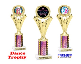 Dance Trophy.  Great for Dance Squads, recitals, schools, pageants and for that favorite dancer in your life.