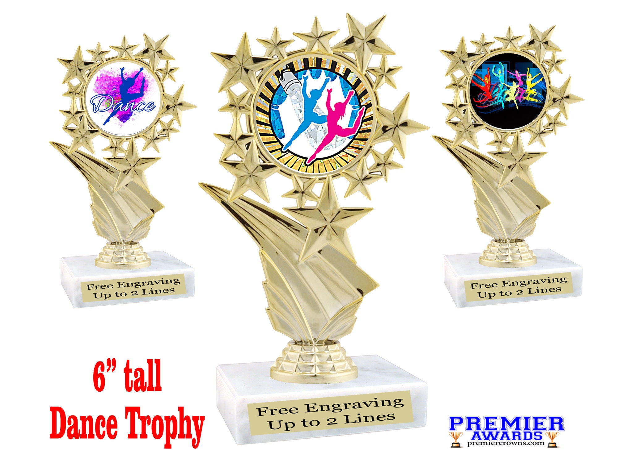 BINGO! trophy. 6tall with choice of insert design. Great award for your  Bingo games and Family Game Nights! 7517