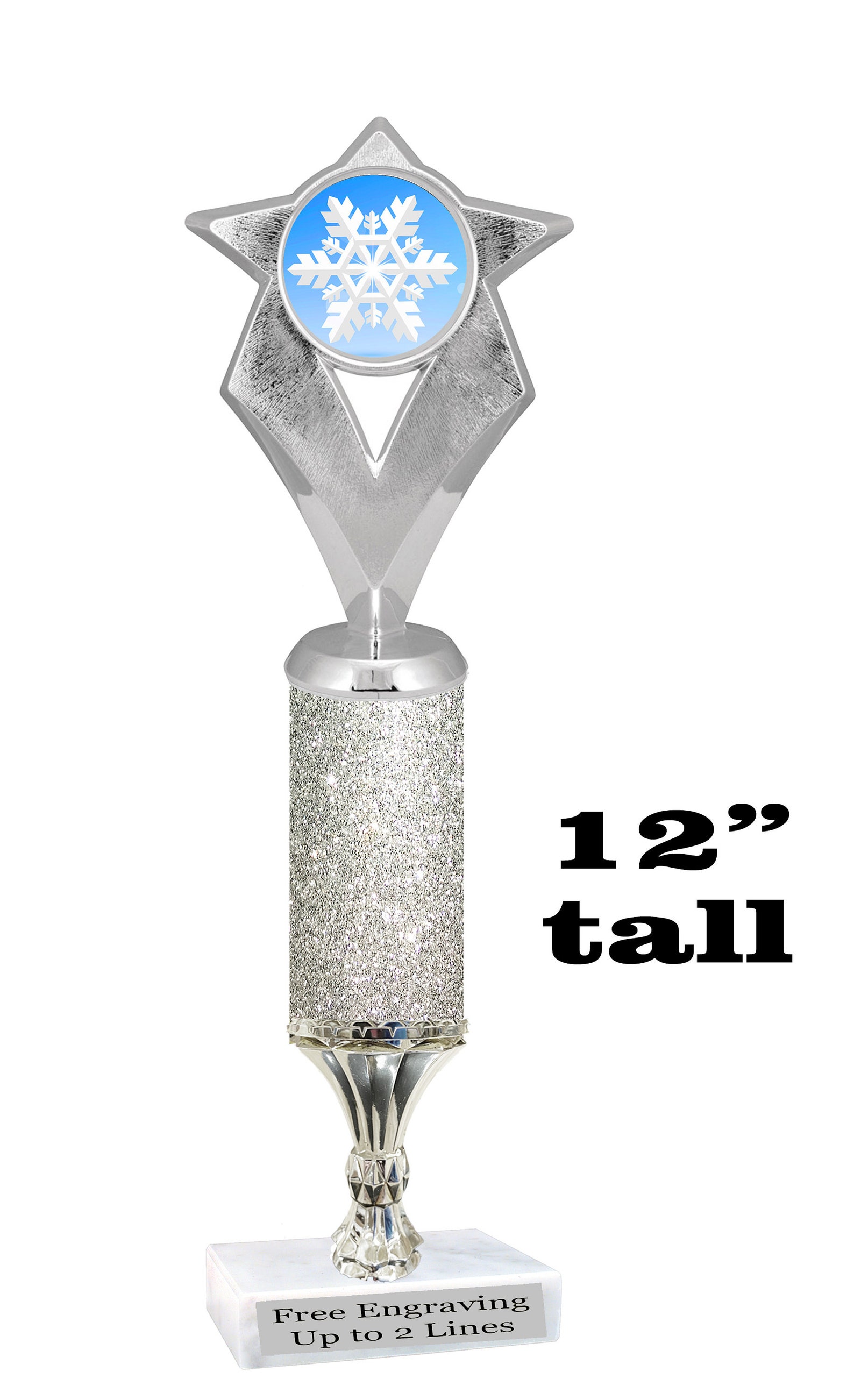 Snowflake Trophy. Great Trophy for Your Holiday Events, Santa Runs ...