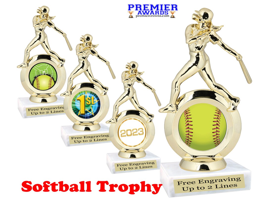 Softball Trophy. Female Figure. Great Trophy for Your Team - Etsy