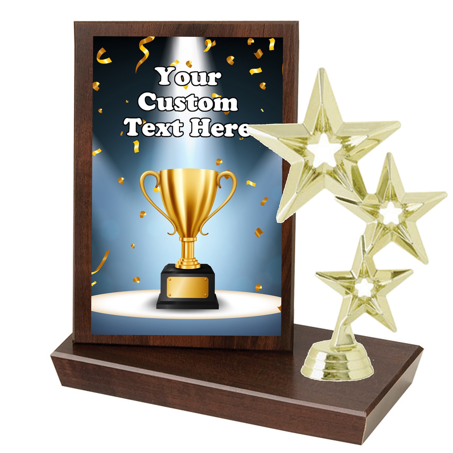 Custom Plaque and Trophy. 2 Awards in 1 Great Award for Any Etsy