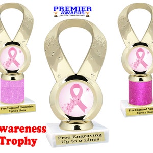 Awareness theme Trophy.   Great trophy for any event, competition, party, parade, pageant and more!