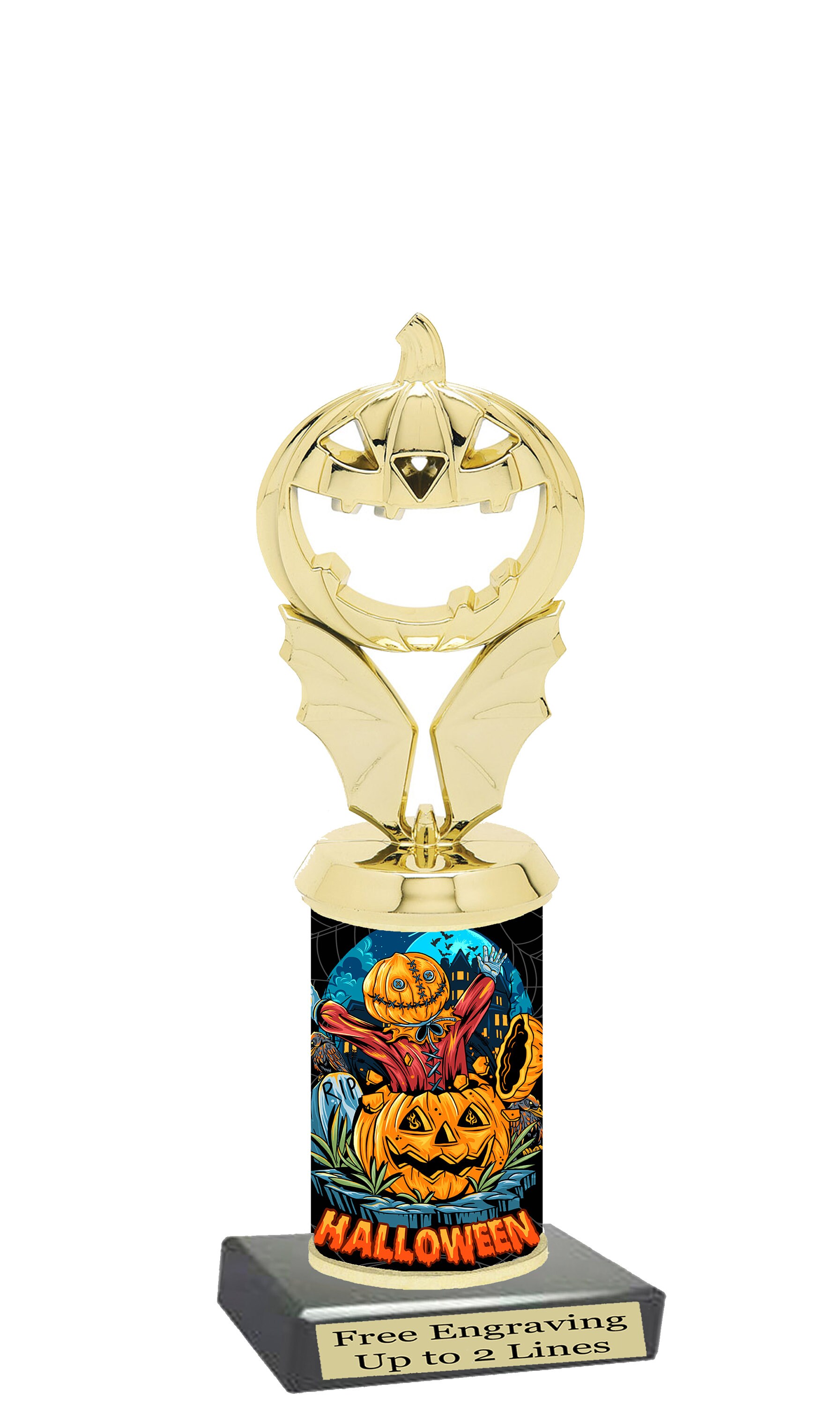 Halloween Trophy Halloween Contest Trophy | 6 1/4 Pumpkin Carving