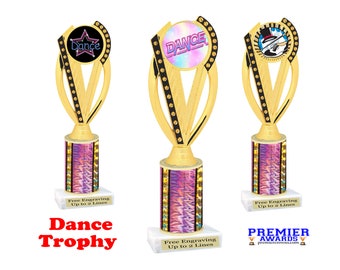 Dance Trophy.  Great for Dance Squads, recitals, schools, pageants and for that favorite dancer in your life.