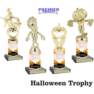 Halloween  trophy.  Great for costume contests, pumpkin carving contests, office parties, and more.