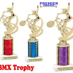 BMX trophy.  Great trophy for your tournaments, family games, and recreation departments