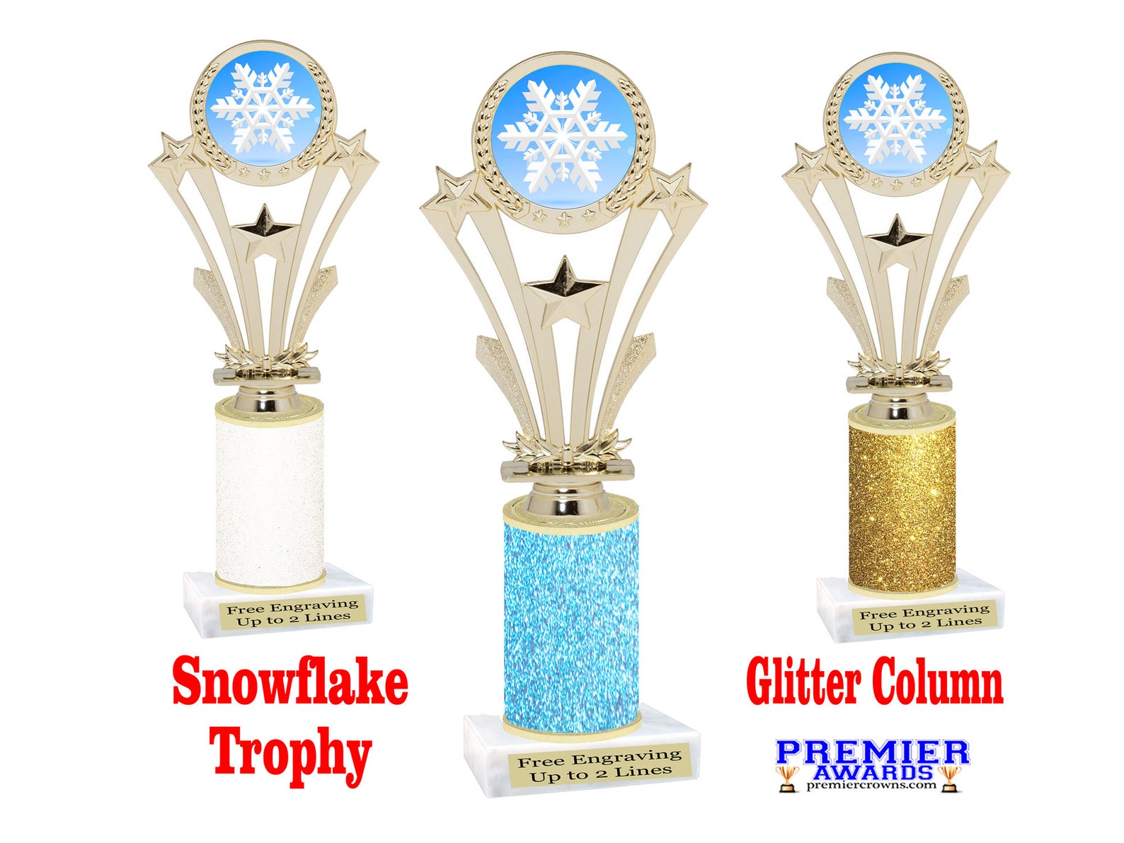 Snowflake Theme Trophy. Great for All of Our Holiday Events, Contests ...