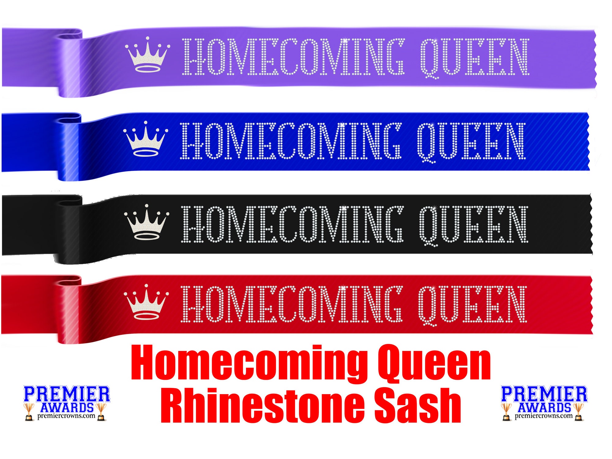 Satin sash with Rhinestone letters. Etsy