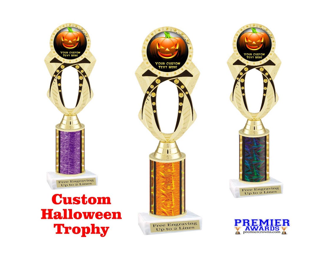 Custom Halloween Trophy. Great for Costume Contest, Pumpkin Carving ...